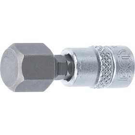 Douille Ã  embouts 6 3 mm 1/4" six pans intÃ©rieurs 12 mm