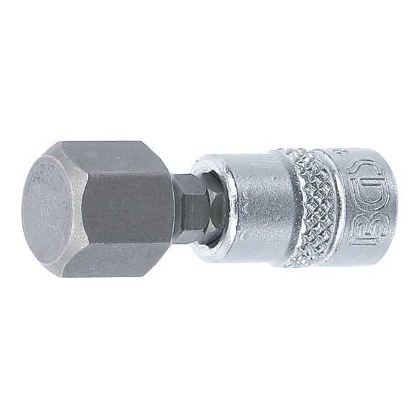 Douille Ã  embouts 6 3 mm 1/4" six pans intÃ©rieurs 12 mm