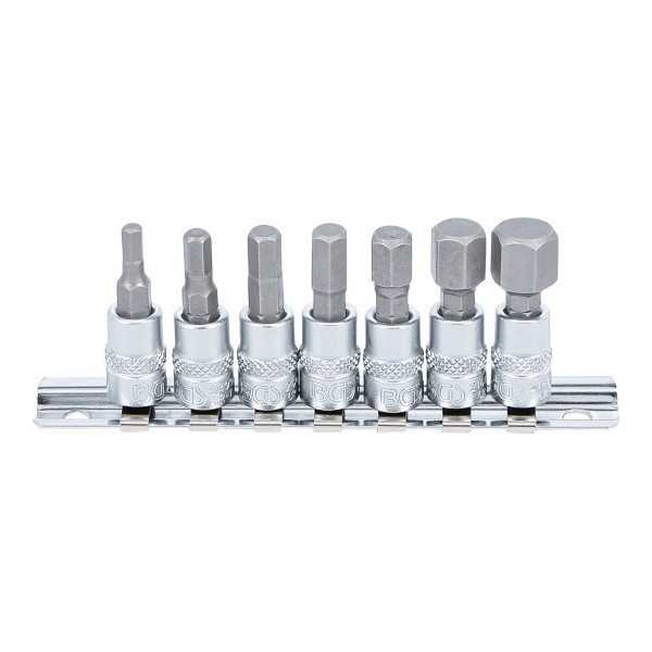 Jeu de douilles Ã  embouts 6 3 mm 1/4" six pans intÃ©rieurs 4 12 mm 7 piÃ¨ces