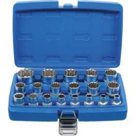 Jeu de douilles Gear Lock 12 5 mm 1/2" 19 piÃ¨ces