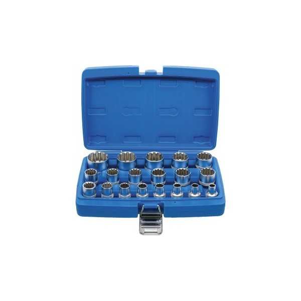 Jeu de douilles Gear Lock 12 5 mm 1/2" 19 piÃ¨ces