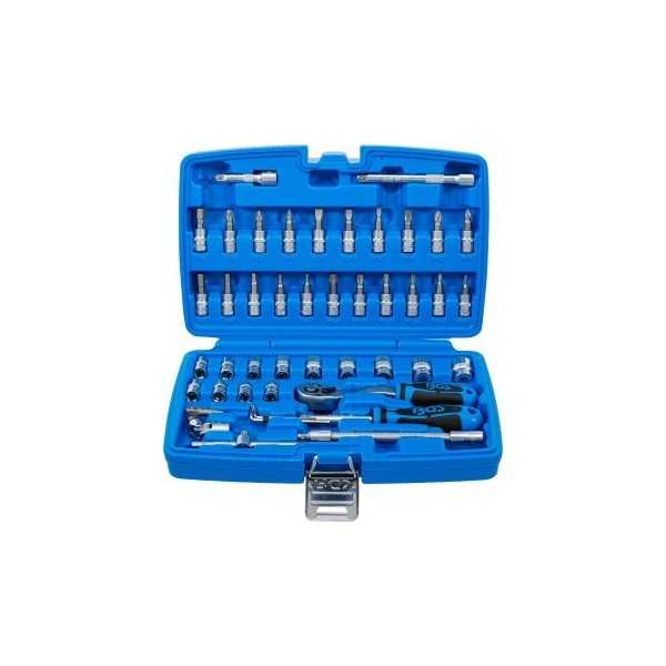 Coffret de douilles 6 3 mm 1/4" 46 piÃ¨ces