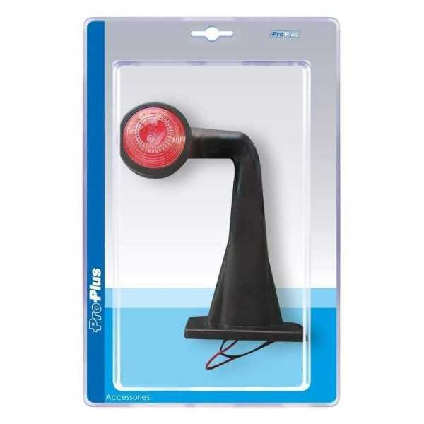 Feu de gabarit rouge blanc 185mm Ã©querre dans blister