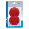 RÃ©flecteur rouge 60mm adhÃ©sif 2 piÃ¨ces dans blister