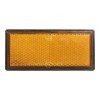 Réflecteur orange 85x39mm adhésif avec plaque de base 2pcs. dans bl...