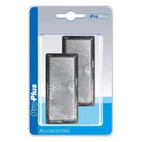 RÃ©flecteur blanc 85x39mm adhÃ©sif avec plaque de base 2pcs. dans blister