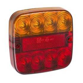 Feu arrière 12V 5 fonctions 107x107mm 8LED dans blister | ProPlus |...