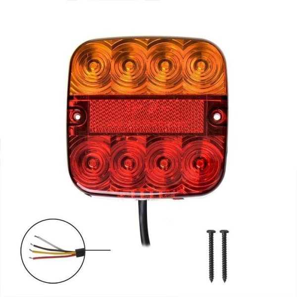 Feu arrière 12V 5 fonctions 107x107mm 8LED dans blister | ProPlus |...