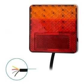 Feu arrière 12 24V fonctions 100x100mm LED | ProPlus | Éclairage