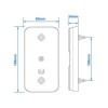 Feu arrière 12 24V 4 fonctions 80x150mm LED dans blister | ProPlus ...