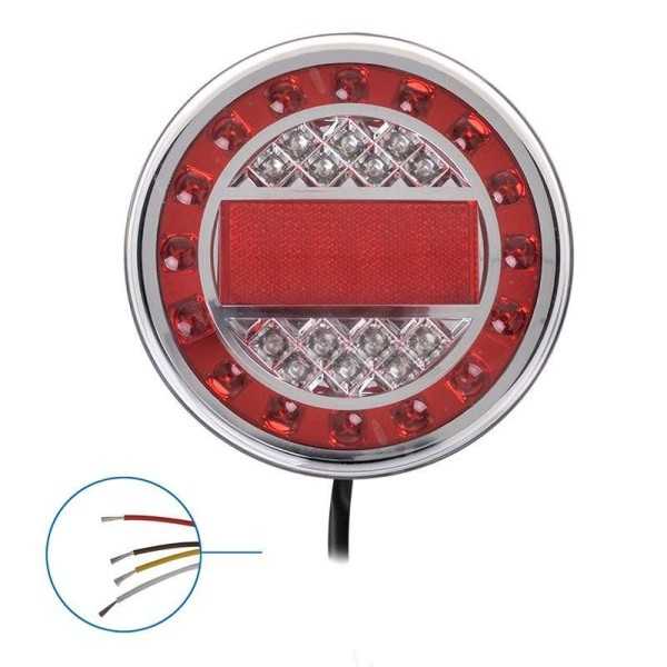 Feu arrière 12 24V 4 fonctions 125mm LED dans blister | ProPlus | É...