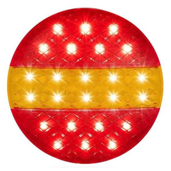 Feu arrière 12 24V 3 fonctions 140mm STI LED dans blister | ProPlus...