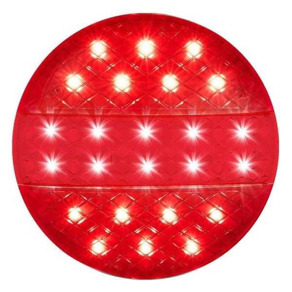 Feu arriÃ¨re 12 24V 3 fonctions 140mm STF LED