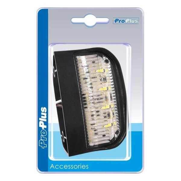 Illumination de plaque d'immatriculation 12 24V 70x42mm LED dans blister