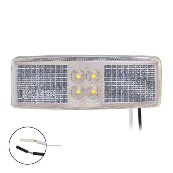 Feu de position 12 24V blanc 110x40mm LED dans blister | ProPlus | ...