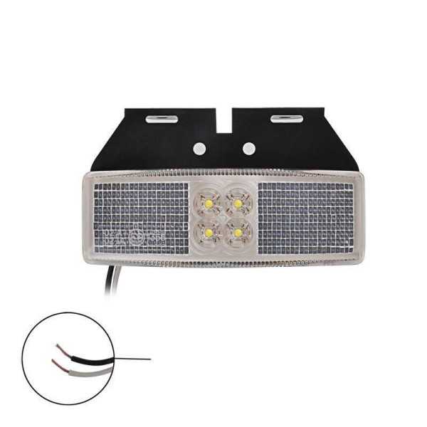 Feu de position 12 24V blanc 110x40mm LED avec support | ProPlus | ...