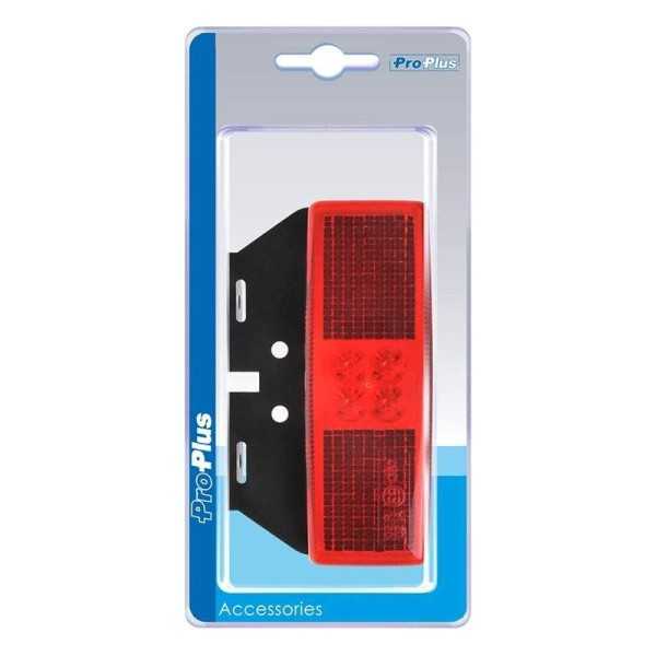 Feu de position arriÃ¨re 12 24V rouge 110x40mm LED avec support dans blister