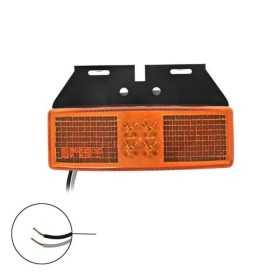 Feu de position latéral 12 24V orange 110x40mm LED avec support | P...