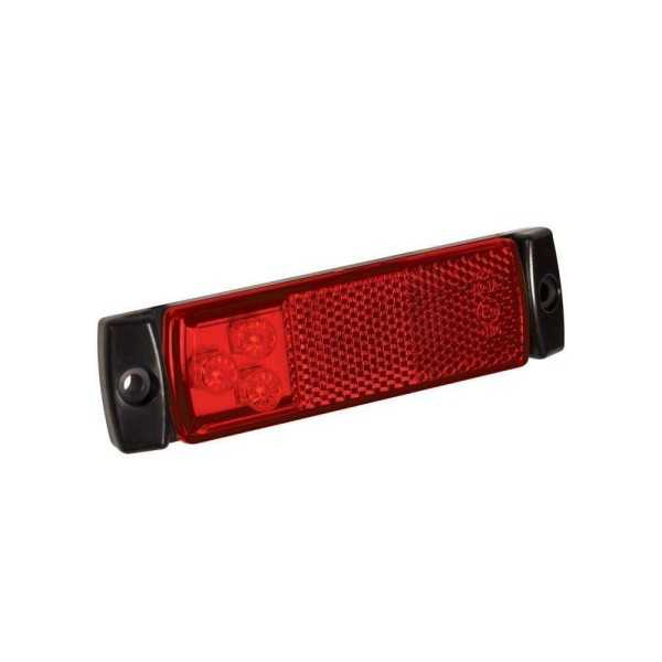 Feu de position arriÃ¨re 12 24V rouge 126x30mm LED