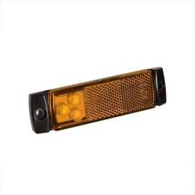 Feu de position latÃ©ral 12 24V orange 126x30mm LED