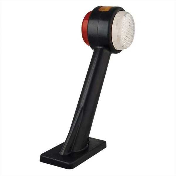 Feu de gabarit 12 24V rouge blanc orange 166x193mm LED droite
