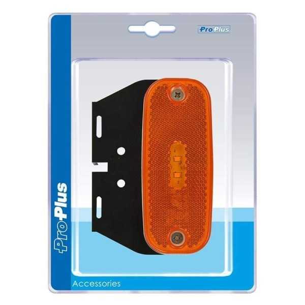 Feu de position latÃ©ral 10-30V orange 110x45mm LED avec support dans blister
