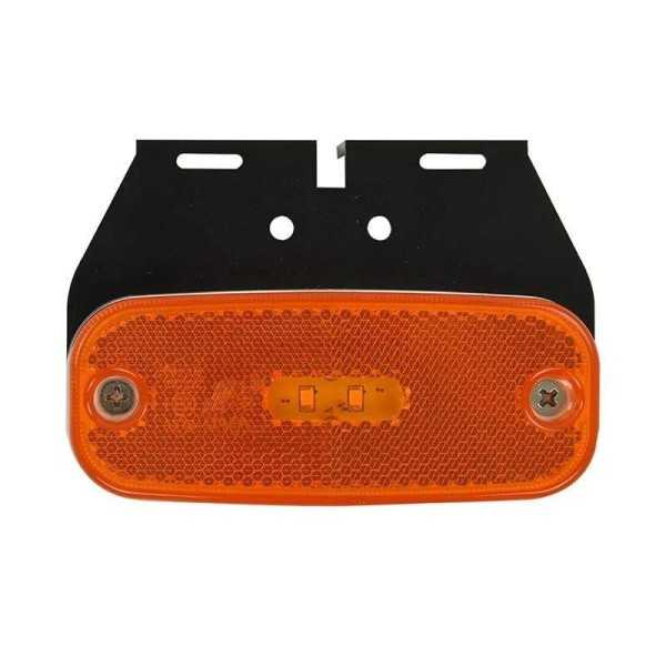 Feu de position latéral 10-30V orange 110x45mm LED avec support dan...