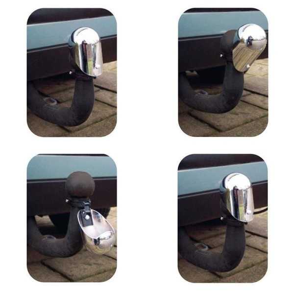 Cache rotule métal chromé pliable dans blister |  | Cache Rotule