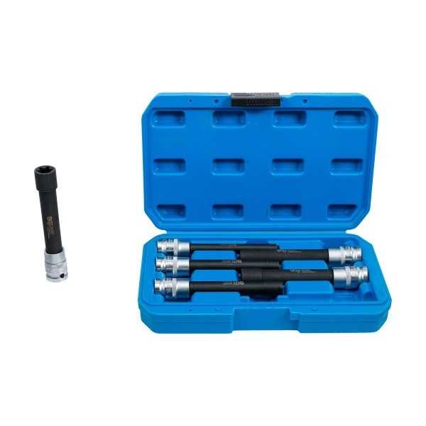 Jeu de douilles profil E extra longues 12 5 mm 1/2" E10 E20 6 piÃ¨ces