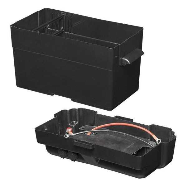Boîte à batterie 35x18x20cm 2x USB - 1x prise 12V - Voltmètre | Pro...