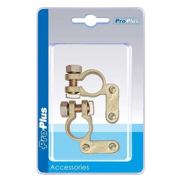 Set de cosses de connexion de batterie ( et) et (-) standard dans blister