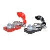 Set de cosses de connexion de batterie ( et) et (-) avec protection plastique rouge noir