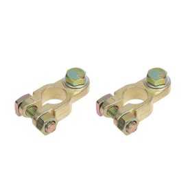 Set de cosses de connexion de batterie ( et) et (-) avec boulon