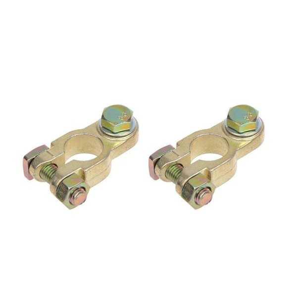 Set de cosses de connexion de batterie ( et) et (-) avec boulon