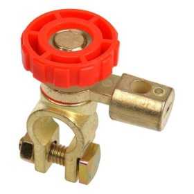 Cosse de connexion de batterie (-) avec coupe circuit ronde dans bl...