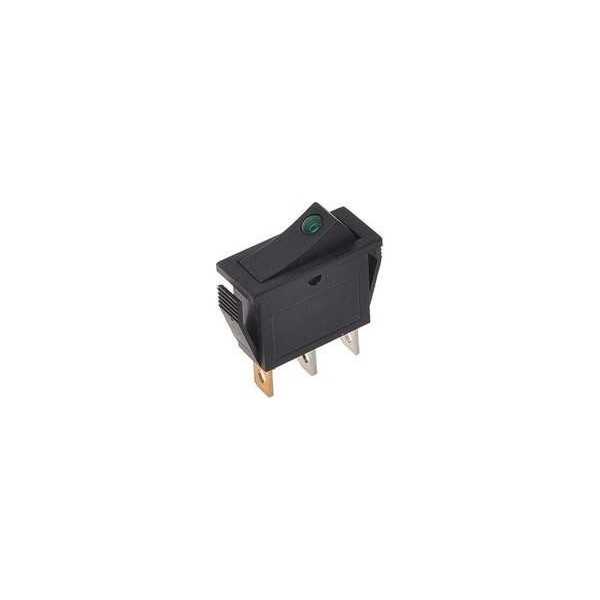 Interrupteur Ã  bascule LED vert 12V 24V-max. 10A