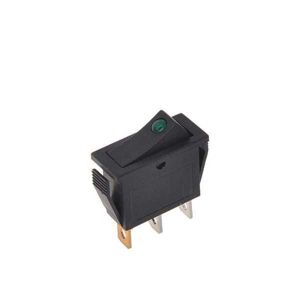 Interrupteur à bascule LED vert 12V 24V-max. 10A dans blister | Pro...