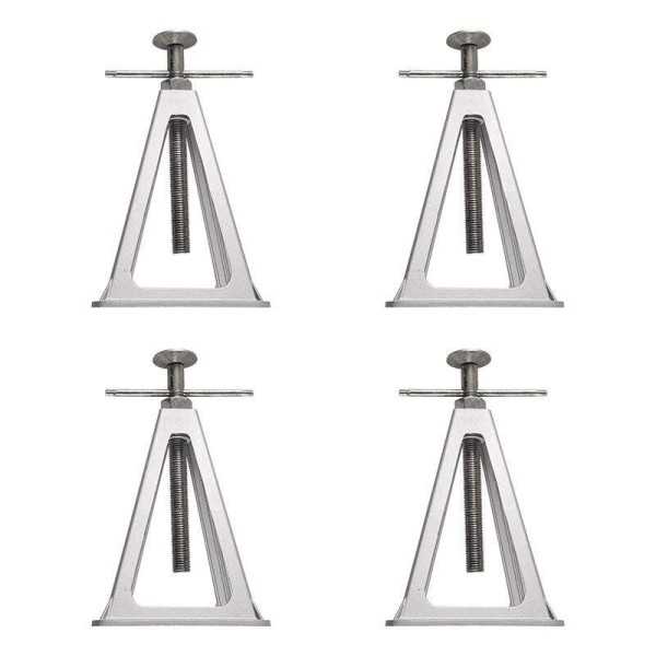 Jeu de 4 chandelles aluminium