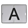 Panneau de signalisation aluminium "A"