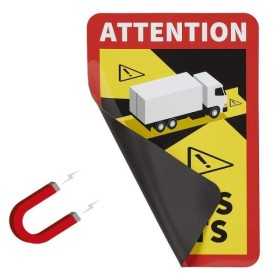 Sticker magnétique Attention Angles Morts camion |  | Autocollant