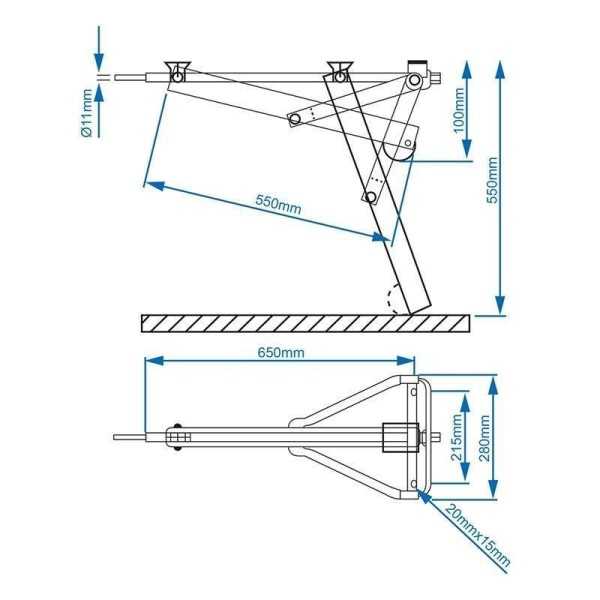 Vérin stabilisateur 600kg | ProPlus | Divers accessoire
