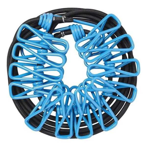 Corde à linge élastique pour 12 pinces à linge | ProPlus | Divers a...