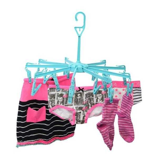 Séchoir à linge carrousel avec 18 pinces | ProPlus | Divers accessoire