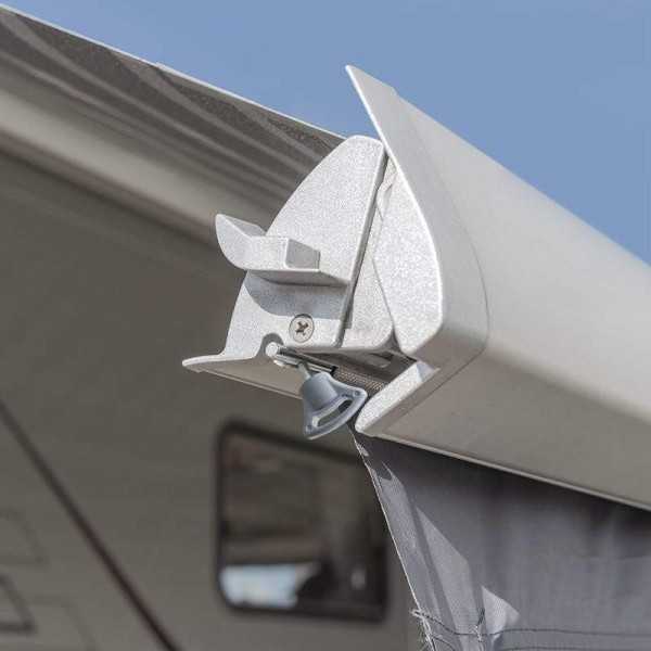 Butée de rail d'auvent avec bouton en plastique 5-6mm lot de 2 pièc...