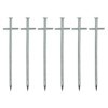 Piquet roche en métal 17cm avec croix a souder 6 pièces dans polyba...