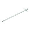 Piquet roche en mÃ©tal 23cm avec croix a souder