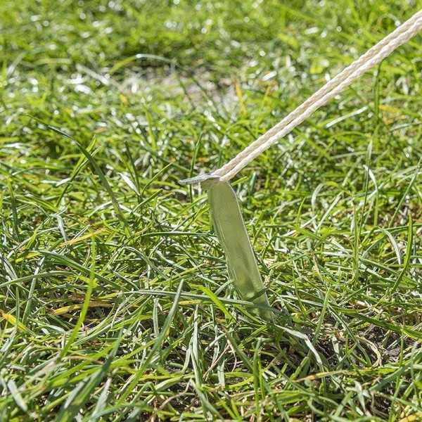 Piquet cornière torsadé en aluminium 18,5cm 6 pièces dans polybag |...