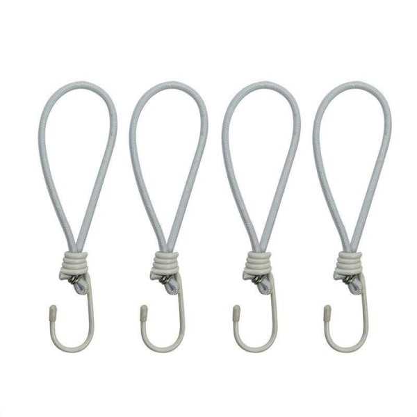 Tendeur elastique avec crochet blanc 4 pièces dans blister | ProPlu...