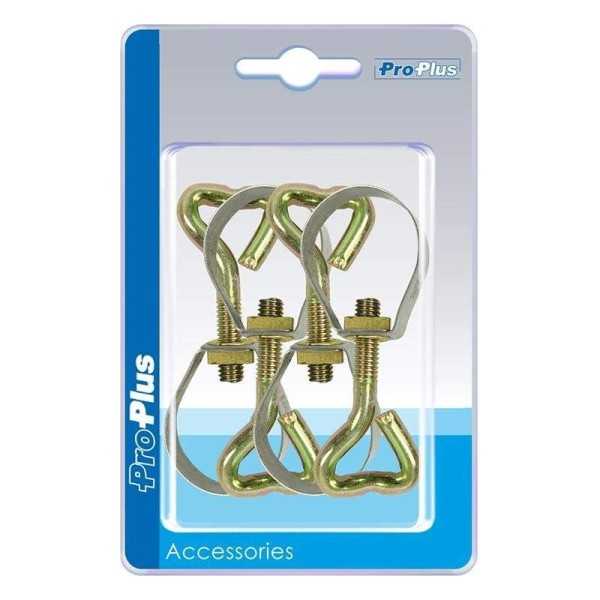 Attache tuyau 24-26mm 4 piÃ¨ces dans blister