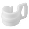 Clip de tente à passant pour tube 20-25mm blanc 4 pièces dans blist...